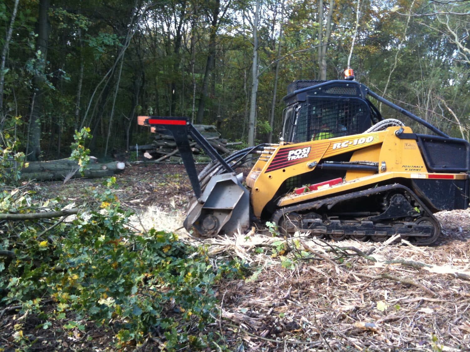 Skid Steer Mulcher Practicality Brown